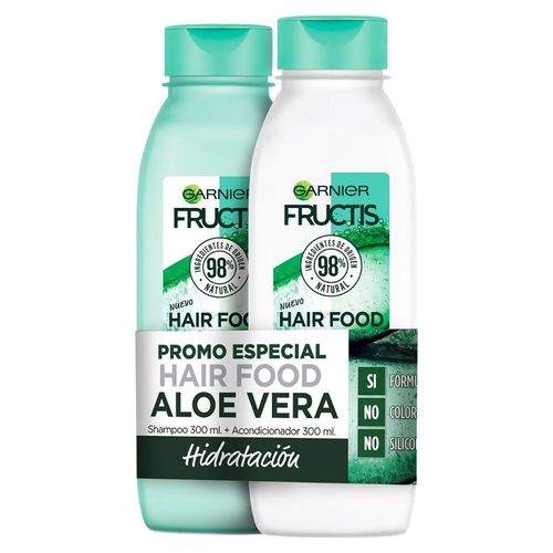 Fructis Pack Aloe Shampoo, Acondicionador, Ampolla 300ml