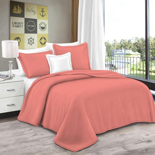 Set Cubrecama Mainstays 3 Piezas Coral Matrimon