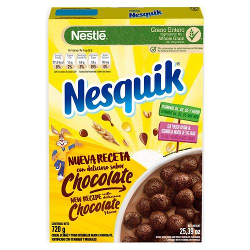 NESTLE NESQUIK® Chocolate Cereal 720g Caja