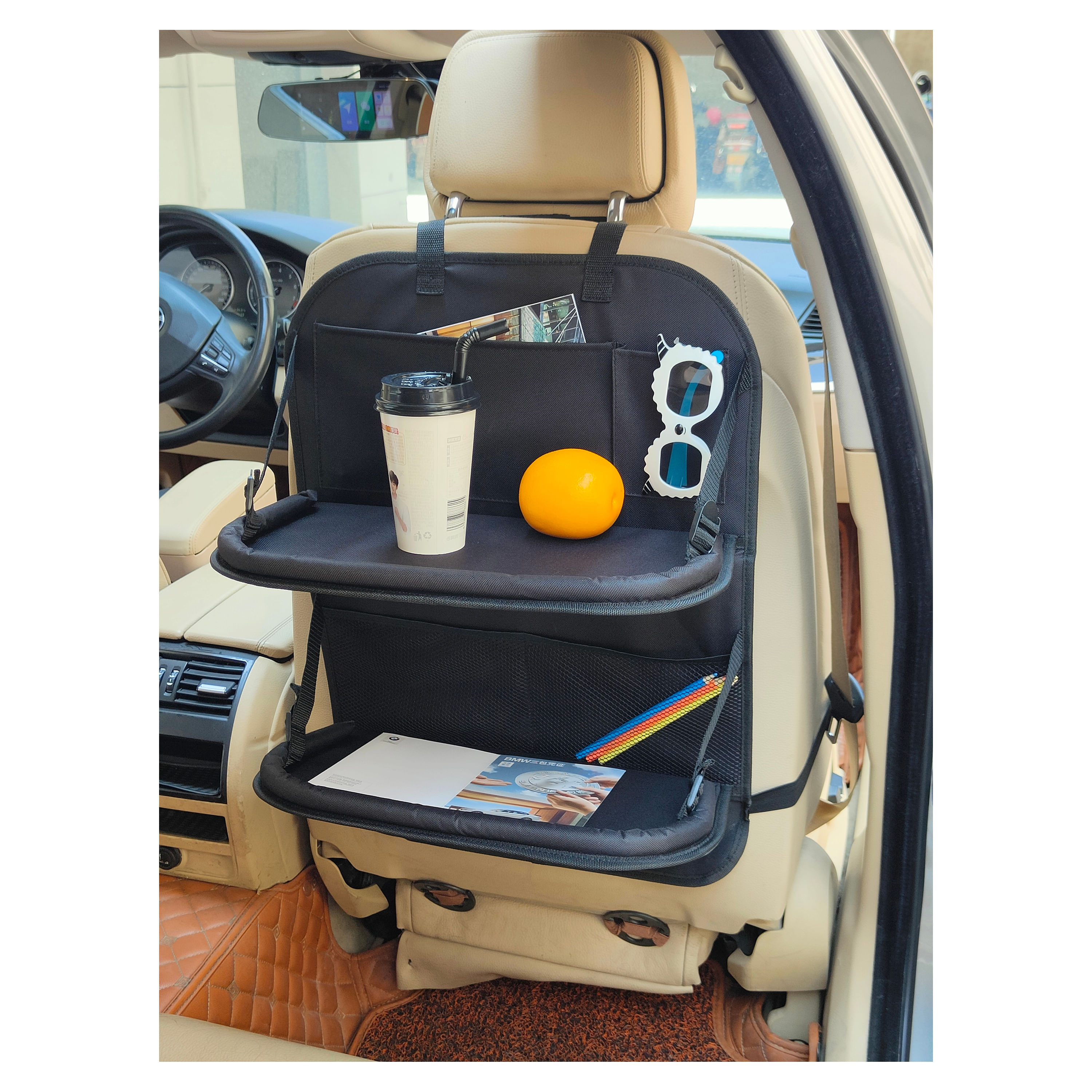 Drive Auto Organizador de maletero plegable para automóvil, vehículo  utilitario deportivo y camioneta, con varios compartimientos, correas  ajustables;
