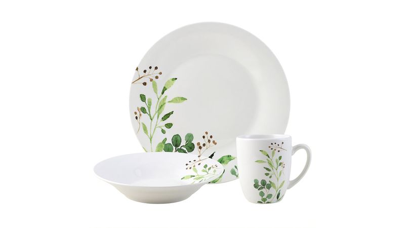 Precio de vajilla outlet de porcelana 12 piezas