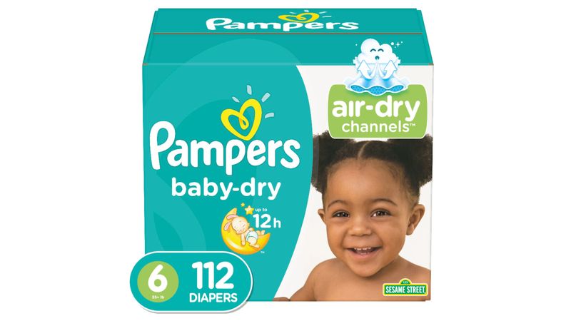 Pampers Baby Dry Pañales Talla 6 / 112 Unidades, Bebé, Pricesmart, Chaguanas