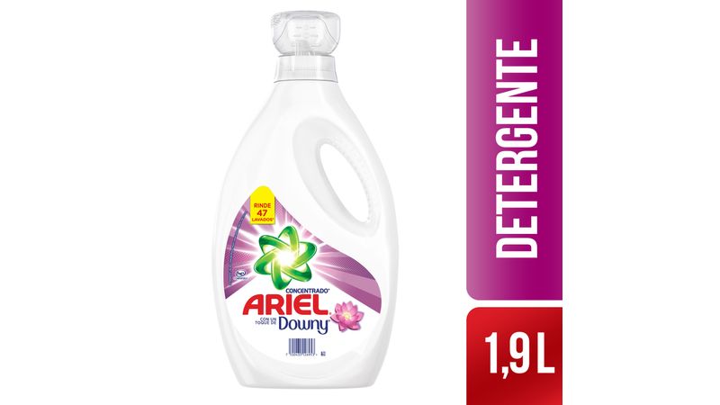 Detergente líquido Ariel Color remueve manchas y cuida el color 12 lavadas  800 ml