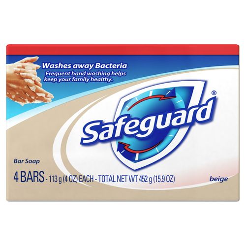 Jabón Barra Safeguard 4 Uds