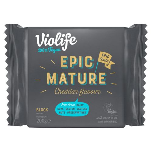 Alimento Vegano Violife Epicmatu Sabor Cheddar - 200 g