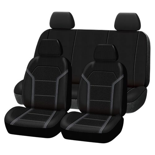 Funda Auto Drive Para Asiento Negro Y Gris