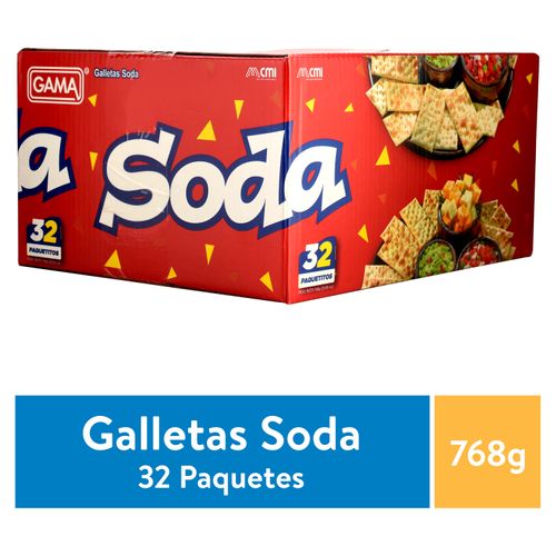 Galleta Gama Soda Fardito 32 Unidades - 768gr