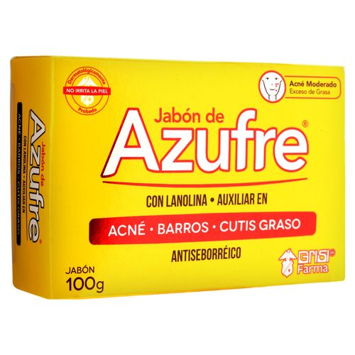 Jabón De Azufre Grisi Macrobiótico - 100g