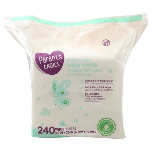 Toalla Humeda Parents Choice Individual Zipper - 240 Unidades
