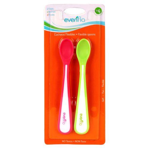 Juego De Cucharas Evenflo Flexibles- 2 Unidades