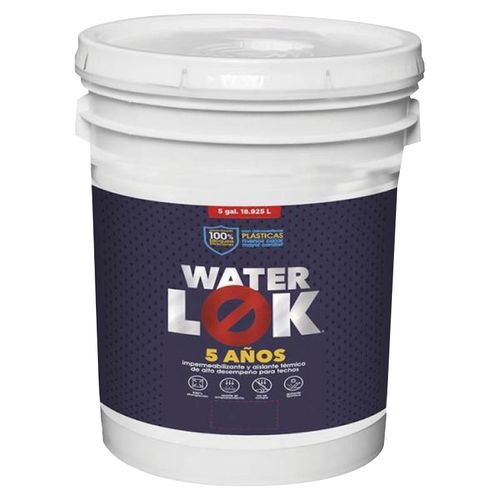 Pintura Impermeabilizante Waterlok Para Techos. 5 Años De Garantía- Cubeta
