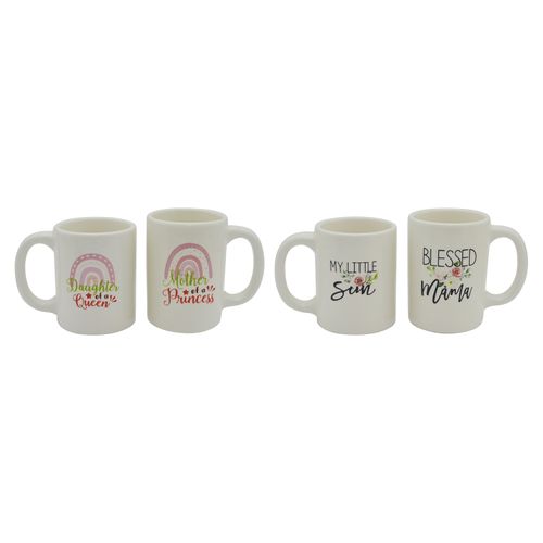 Set 2 Tazas Ceramica Home Trends 14Oz Y 12.5 Onz Modelo Fc22Wm163