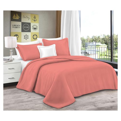 Set Cubrecama Mainstays 3 Piezas Coral King