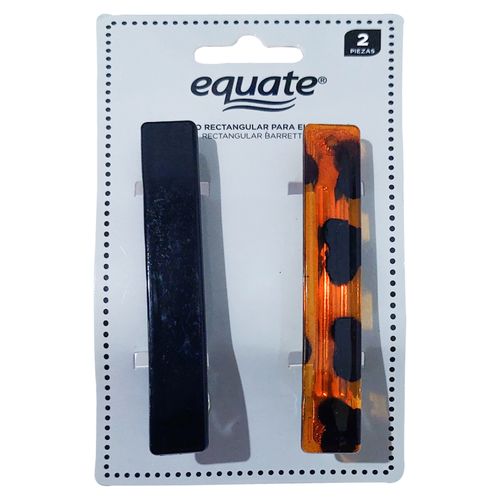 Gancho Para Cabello Rectangular Marca Equate 2Piezas