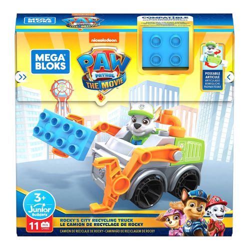 Vehículo De Reciclaje Paw Patrol  Con Figura Rocosa