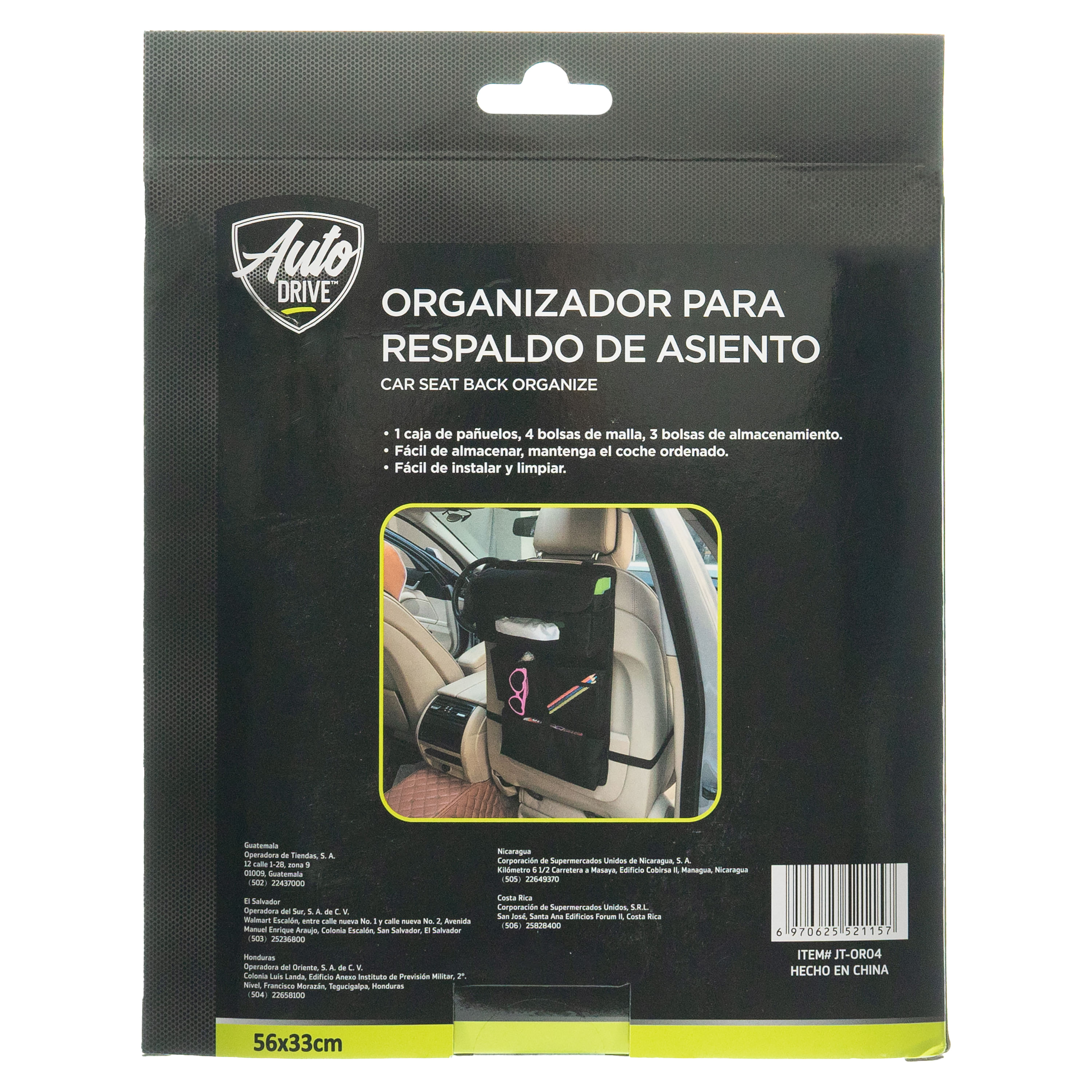 Comprar Organizador Auto Drive Para Respaldo Modelo JT-OR04, Walmart  Guatemala - Maxi Despensa