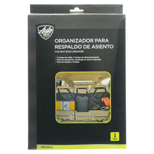 Organizador Auto Drive 104x33cm Negro