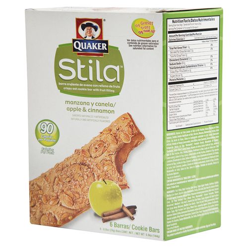Barra Quaker Stilla Manzana Y Canela - 150 g