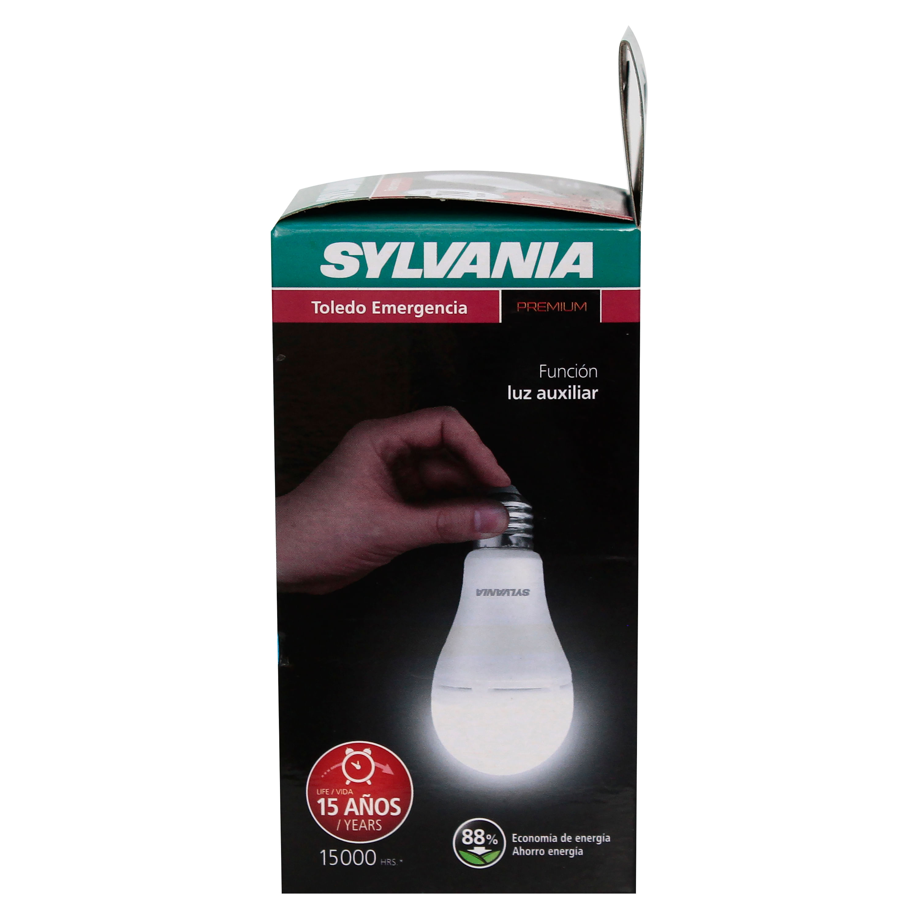Lámpara de emergencia led recargable 7W 120-240V 1000 lúmenes color blanco  – Lumi Material Electrico