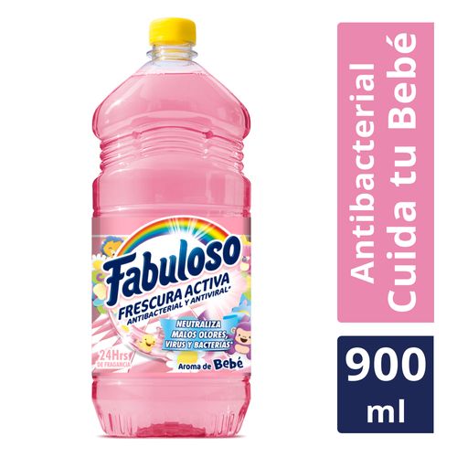 Desinfectante Multiusos Fabuloso Frescura Activa Antibacterial Aroma De Bebé - 900ml