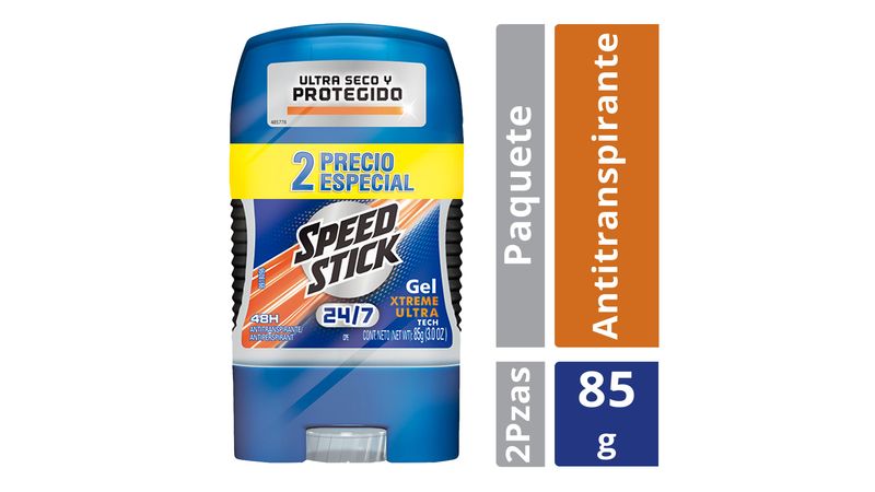 juicio Simplificar consenso Comprar Desodorante Antitranspirante Speed Stick 24/7 Xtreme Ultra Gel 85 g  2 Pack | Walmart Guatemala