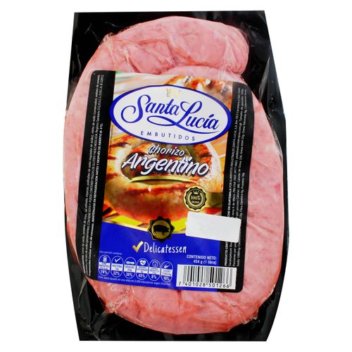 Chorizo Santa Lucia Argentino Cerdo -454 Gramos