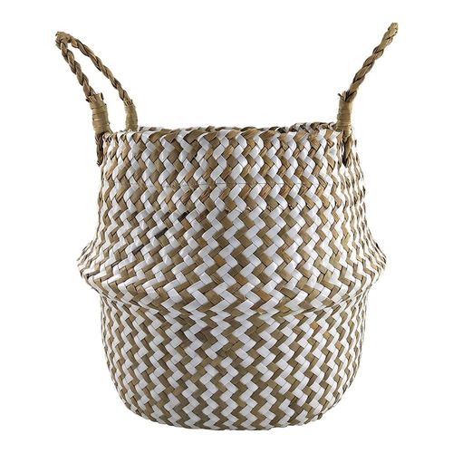 Soporte para maceta Maintays green tipo canasta, beige y blanco . Modelo: KB151-20060211