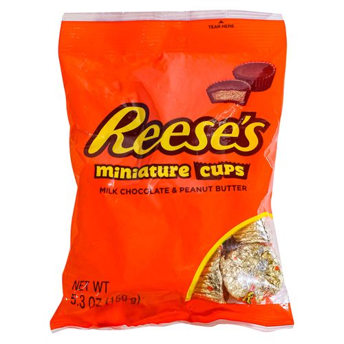 Chocolate Reeses Miniaturas mantequilla de mani y leche de chocolate - 150gr