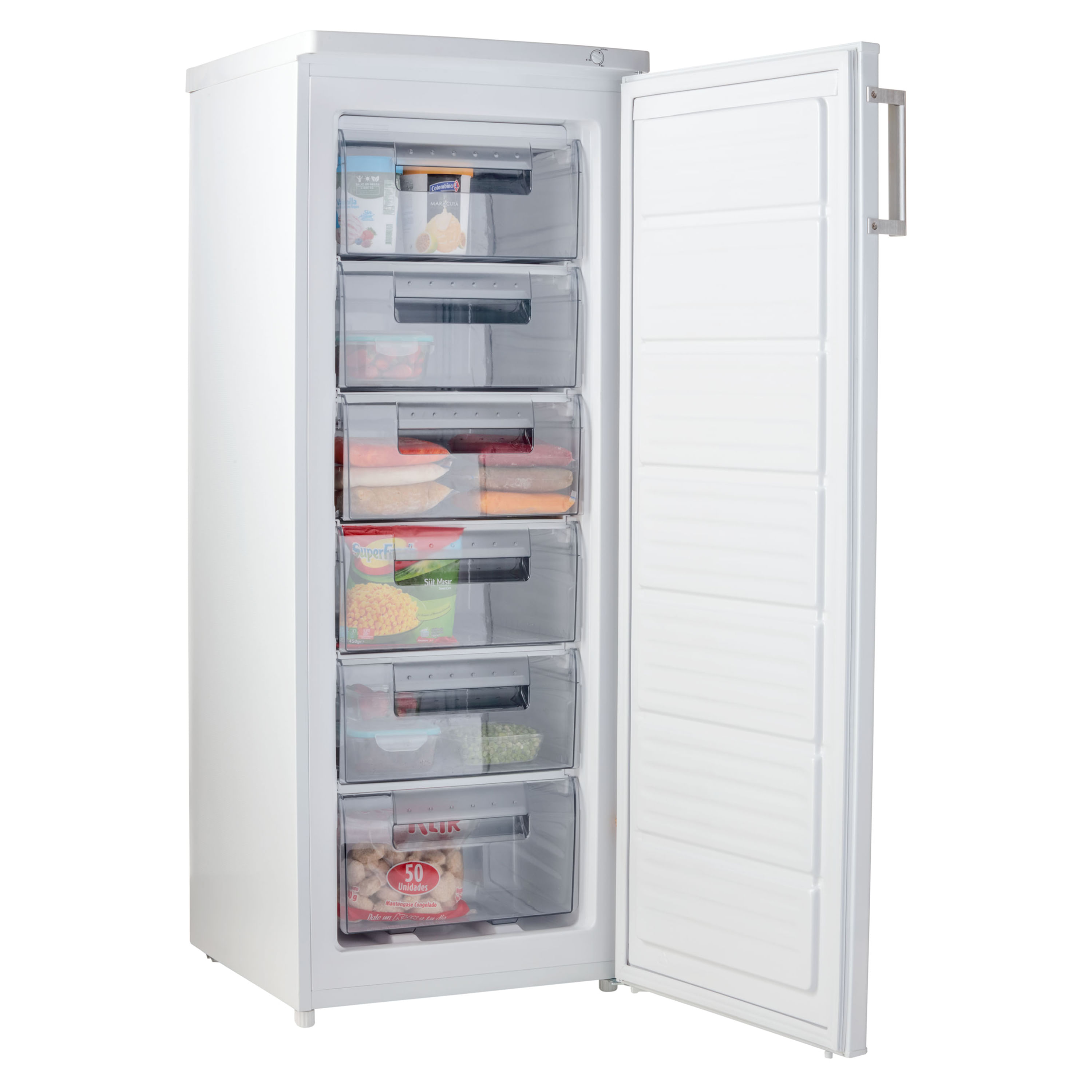 Congelador vertical de 13.8 pies cúbicos, congelador y refrigerador de pie  de conversión, refrigerador de tamaño completo sin escarcha, refrigerador