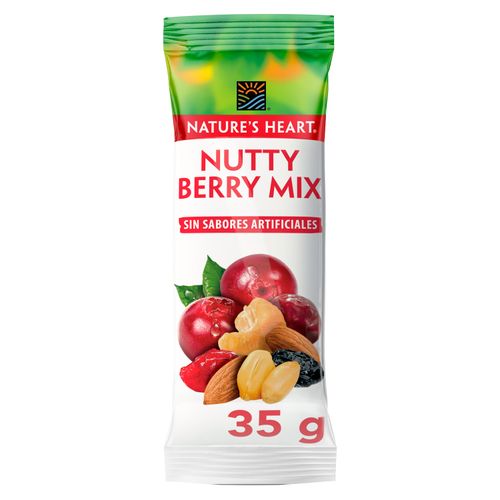 Snack Nutty Berry Mix NATURE'S HEART Bolsa 35g