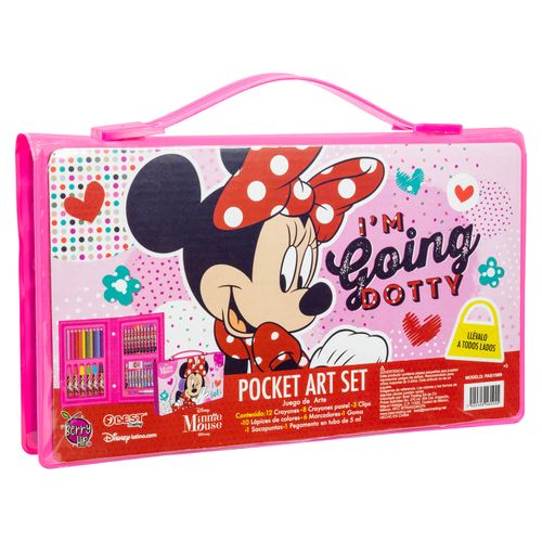 Set Arte Berry Hip Pocket Lapices Y Crayone Minnie