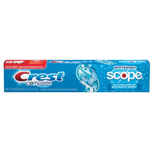 Pasta Dental Crest Complete Multi-Beneficios Hierbabuena Refrescante con Fluoruro -  175gr