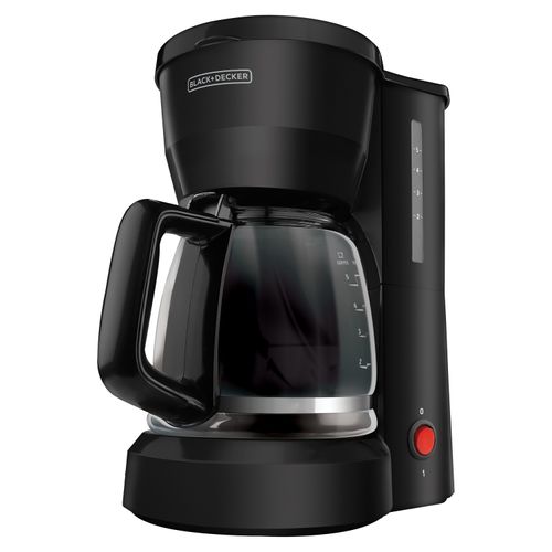 Cafetera Black + Decker con Jarra de Vidrio para 5 Tazas y Filtro Permanente, DCM601B