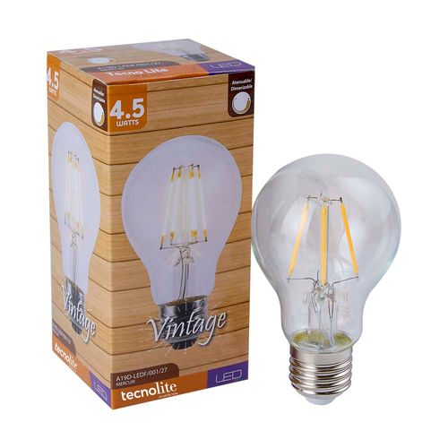 Tecnolite, BOMBILLO LED FILAMENTO DIM 4.5W E27 2700K