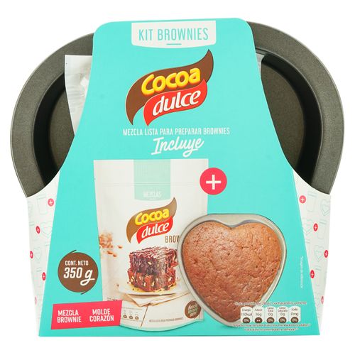 Premezcla Para Brownie Cocoa Dulce Kit- 350gr