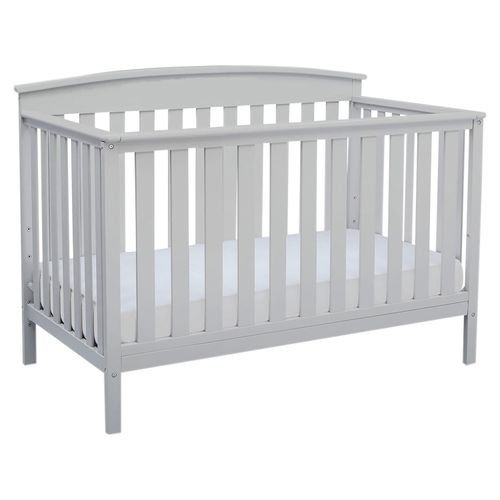 Cuna Delta Con Riel Gris Para Bebé