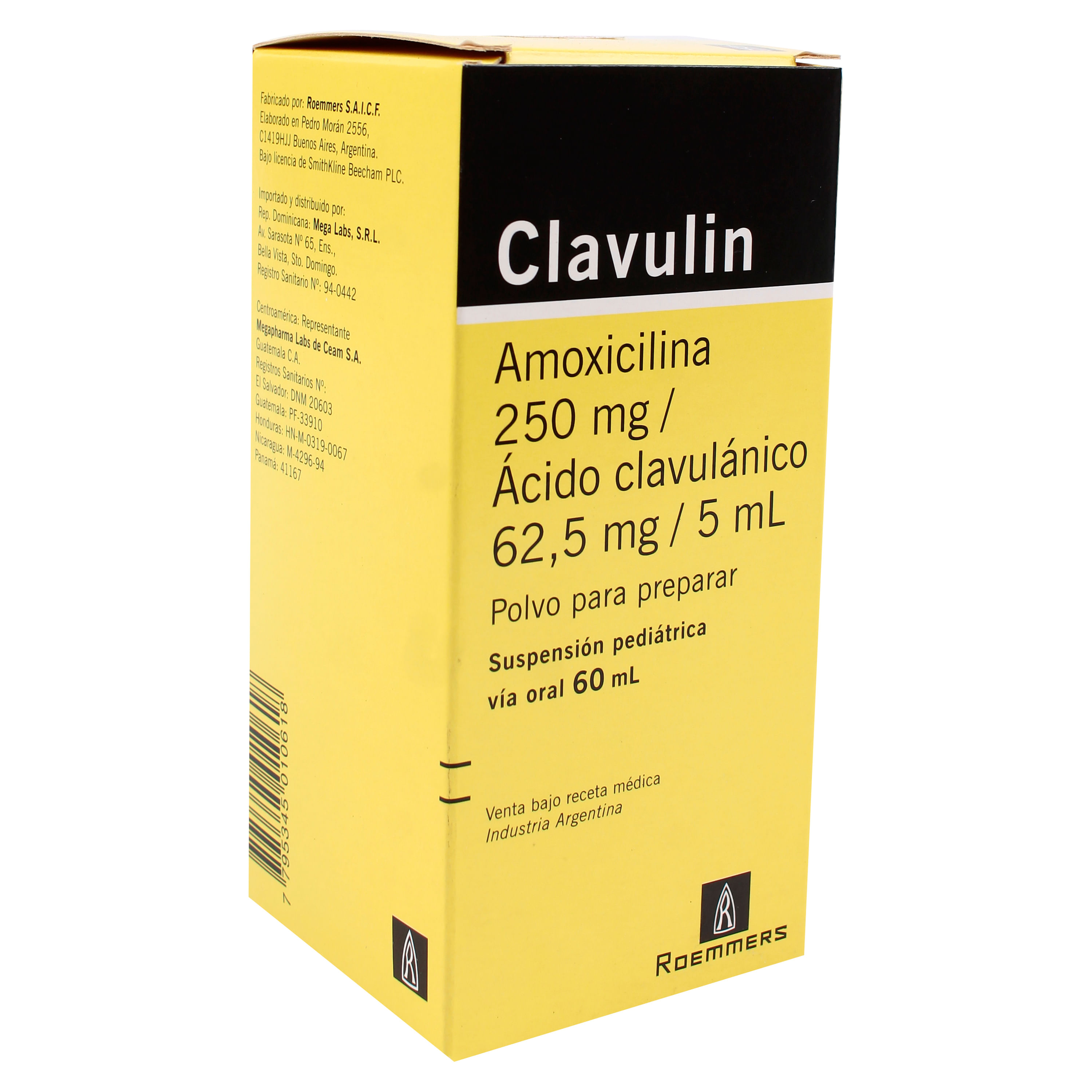 Comprar Clavulin Suspension 250 Mg 60 Ml | Walmart Guatemala