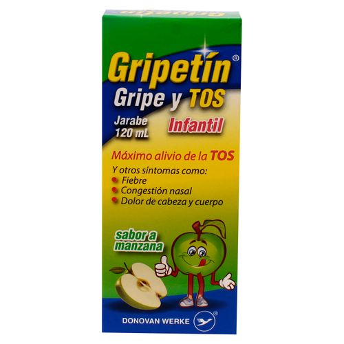 Antifripal Gripetin Gripe Y Tos Infantil Jarabe 120 ml