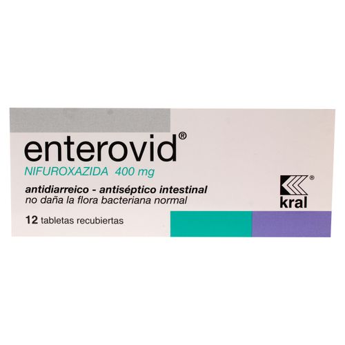 Enterovid 400Mg 12 Tabletas