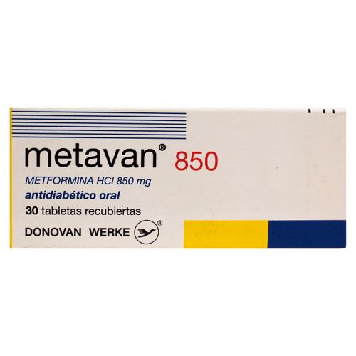 Metavan 850 Mg 30 Tabletas