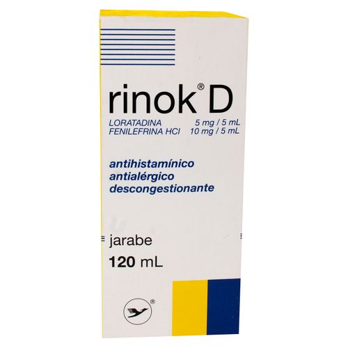 Rinok D Jarabe 5/10 Mg 120 Ml