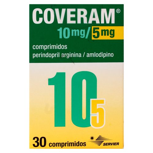 Coveram Servier 10/5 Mg 30 Tabletas