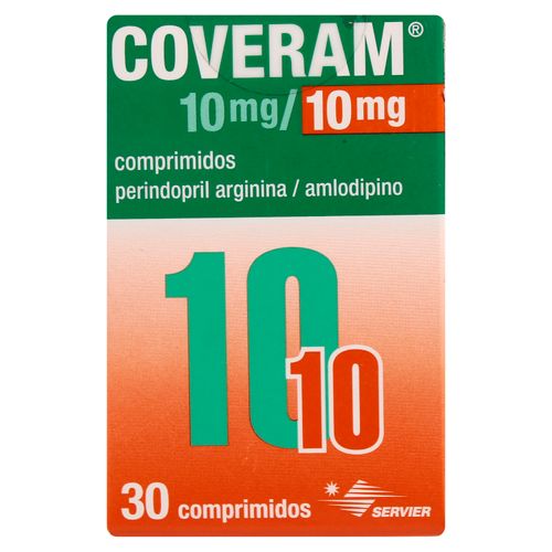 Coveram Servier 10 10Mg 30 Tabletas