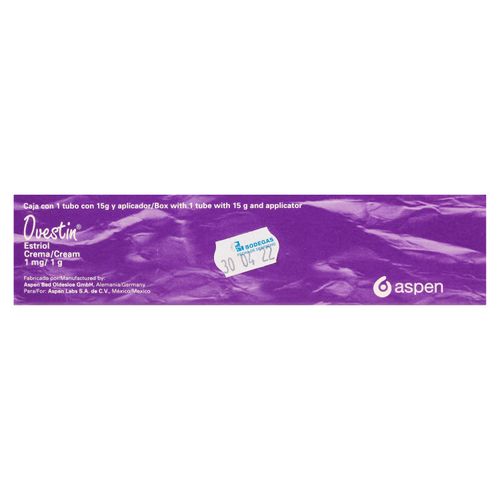 Ovestin Aspen Crema Vag Apl 1 % 15 G 1U