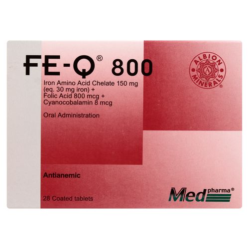 Fe-Q 800 28 Tabletas