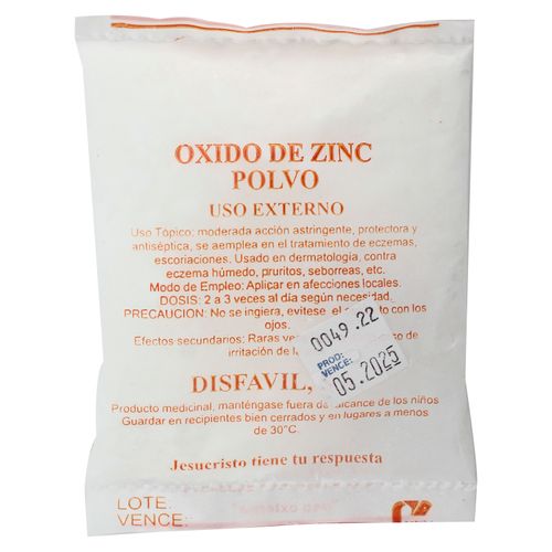 S Oxido De Zinc 16 Sobres - Precio Indicado por Sobre -