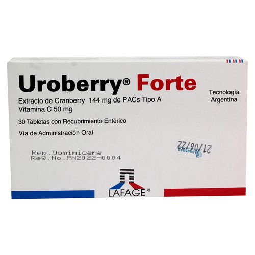 Uroberry Lafage Forte 144Mg 50Mg 30Tab