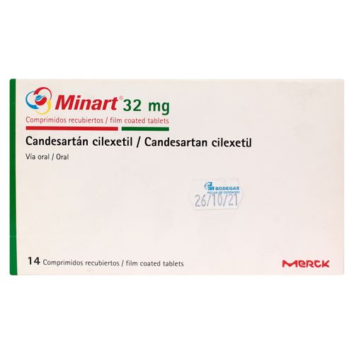 Minart 32 Mg 14 Tabletas