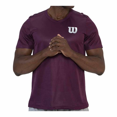 Playera  Wilson Calada   Caballero  Vino Talla S