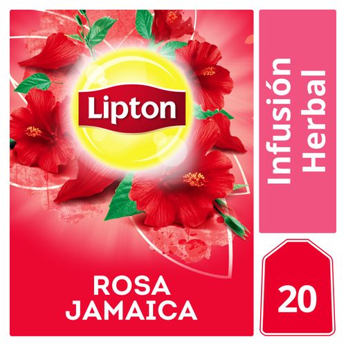 Té Lipton Rosa Jamaica 20 sobres - 26 g